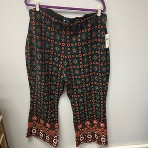 The Margo Multicolor Floral Straight Leg Pants Maeve from Anthropologie